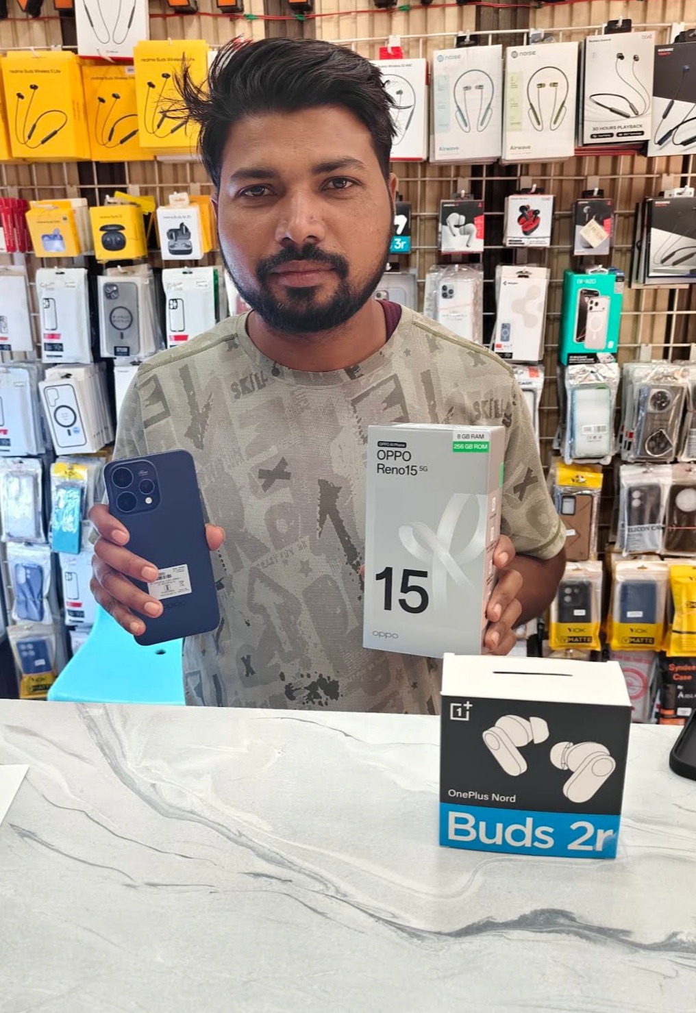 Store customer selfie